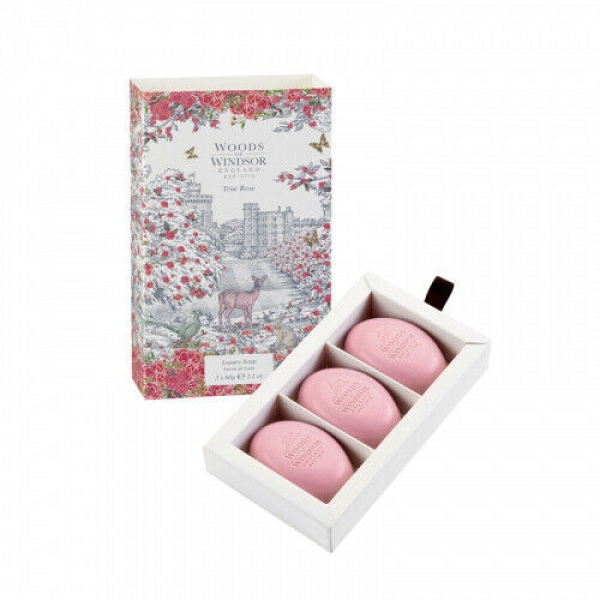 Woods of Windsor - Luxury Soap 3x60 g - True Rose